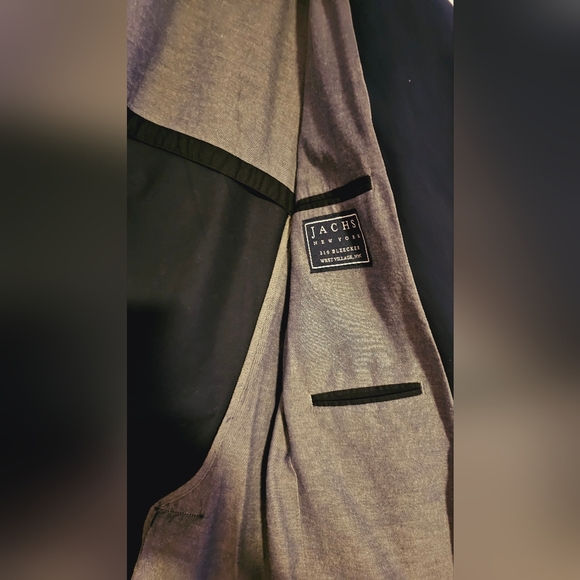 Mens Large Jachs New York Navy Jacket Coat Suit - Picture 7 of 14